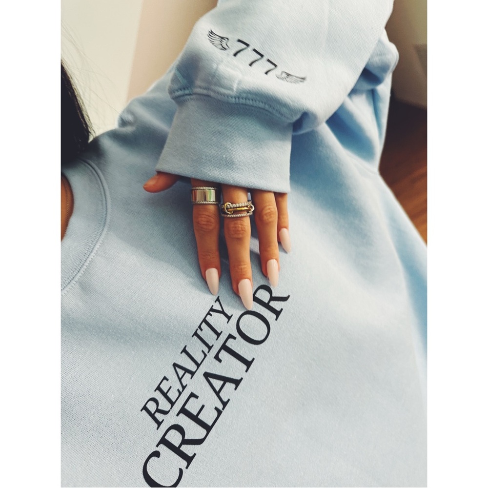 Light Blue 'Reality Creator' Sweatshirt